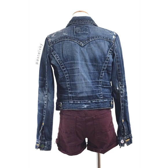 TRUE RELIGION distressed denim jacket - Picture 3 of 8